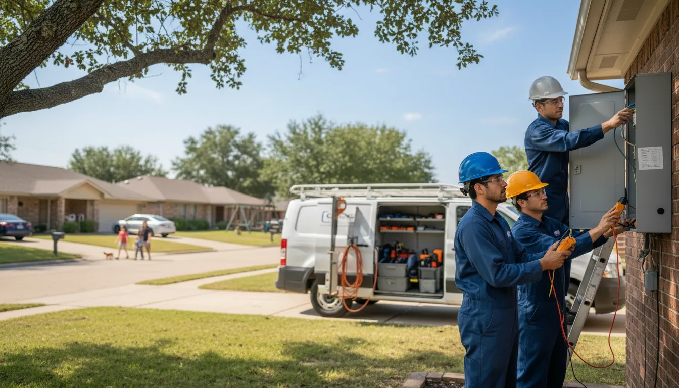 Certified electrician providing emergency electrical services in Strong City, KS